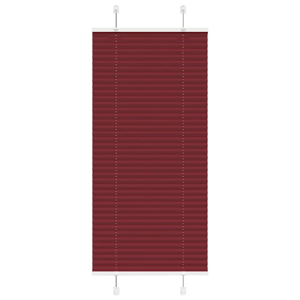 vidaXL Πλισέ Στόρι Μπορντό Κόκκινο 55x150 εκ. Πλάτος Υφάσματος 54,4 εκ. Πολυεστέρας