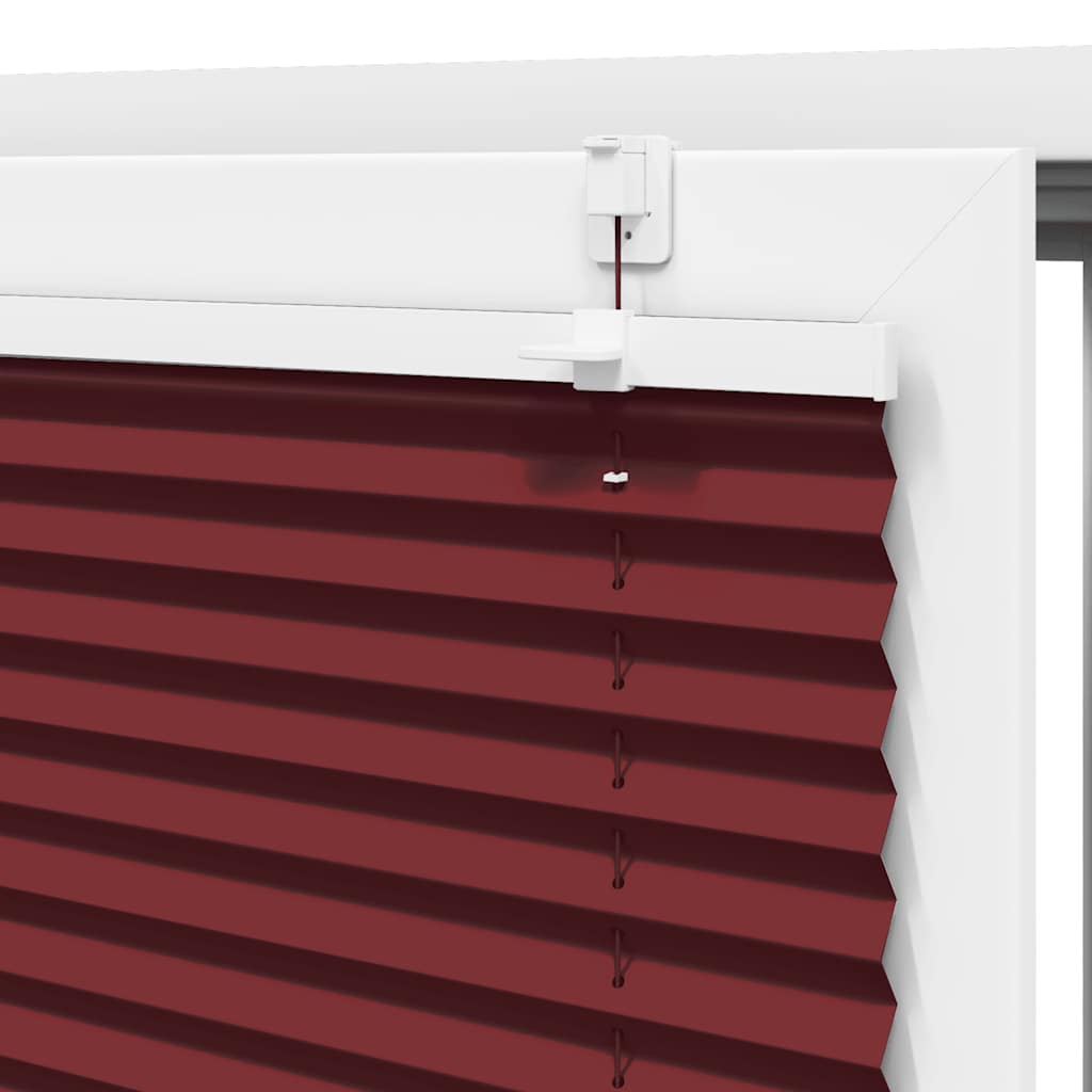 vidaXL Πλισέ περσίδα Μπορντό κόκκινο 60x150 cm Πλάτος υφάσματος