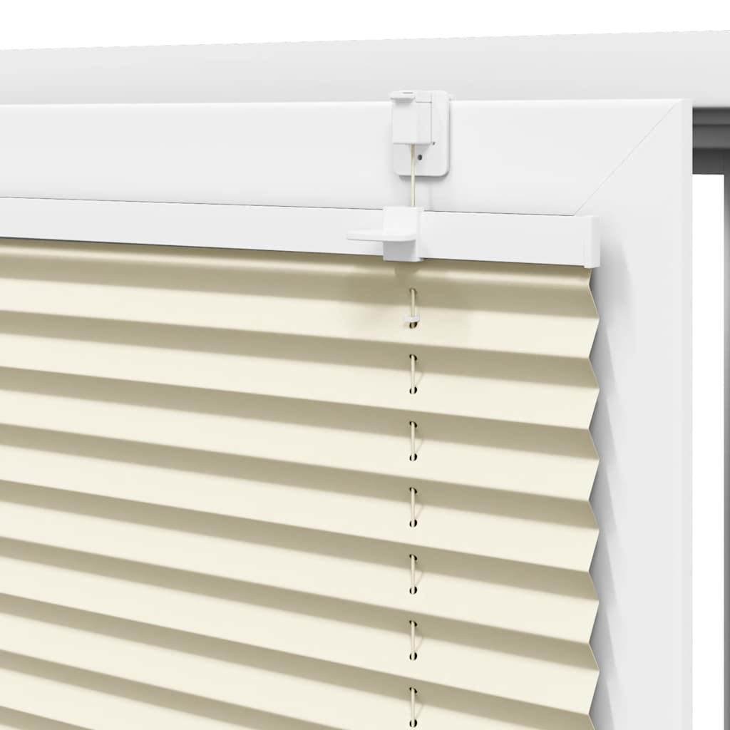 vidaXL Πλισέ περσίδα Κρέμα 90x150 cm Πλάτος υφάσματος 89,4 cm