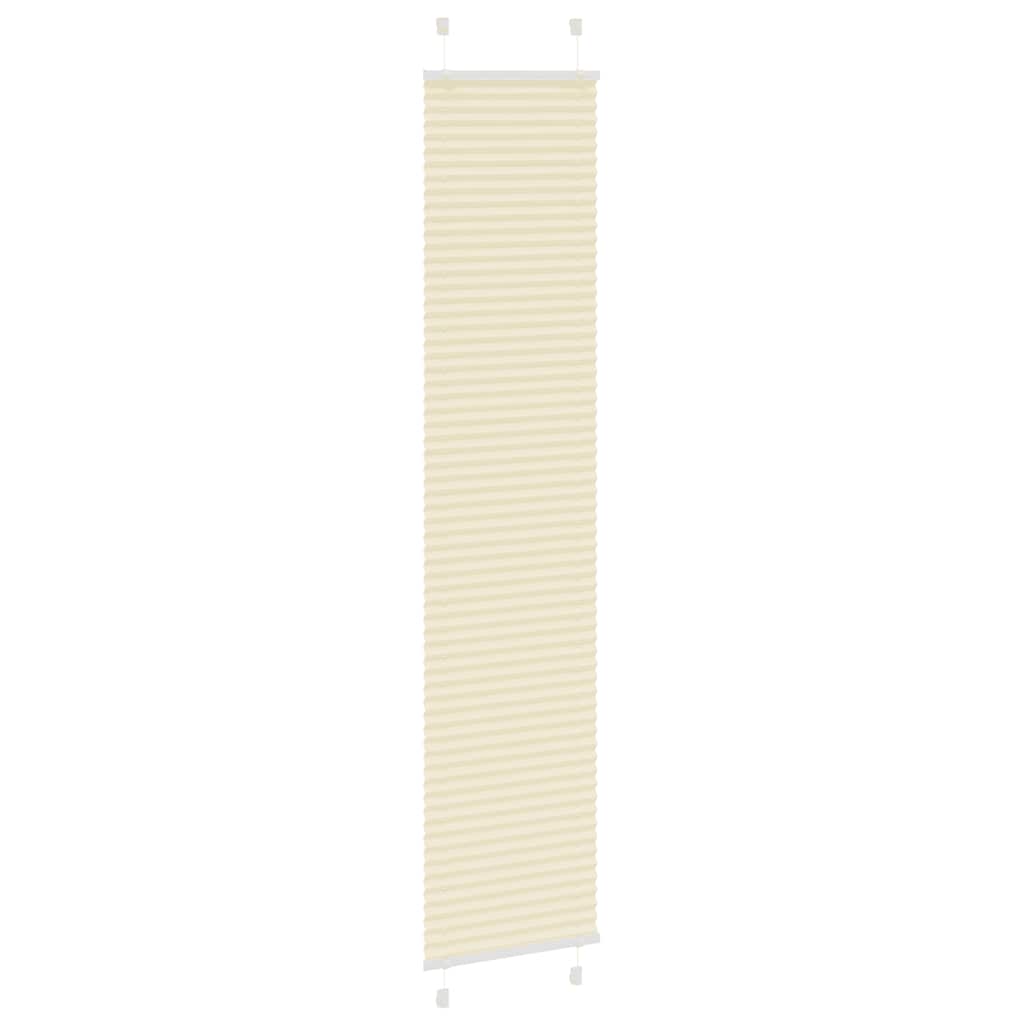 vidaXL Πλισέ Στόρι Κρεμ 45x200 εκ. Πλάτος Υφάσματος 44,4 εκ. Πολυεστέρας