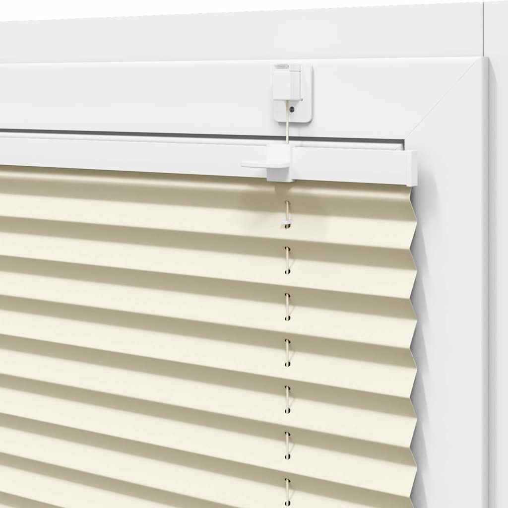 vidaXL Πλισέ Στόρι Κρεμ 60x200 εκ. Πλάτος Υφάσματος 59,4 εκ. Πολυεστέρας