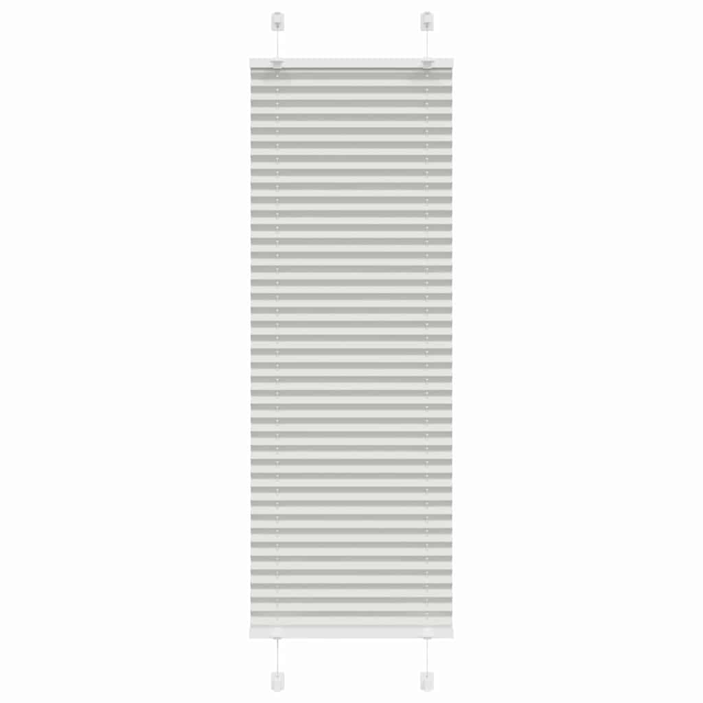 vidaXL Πλισέ περσίδα ανοιχτό γκρι 50x100 cm Πλάτος υφάσματος 49,4 cm