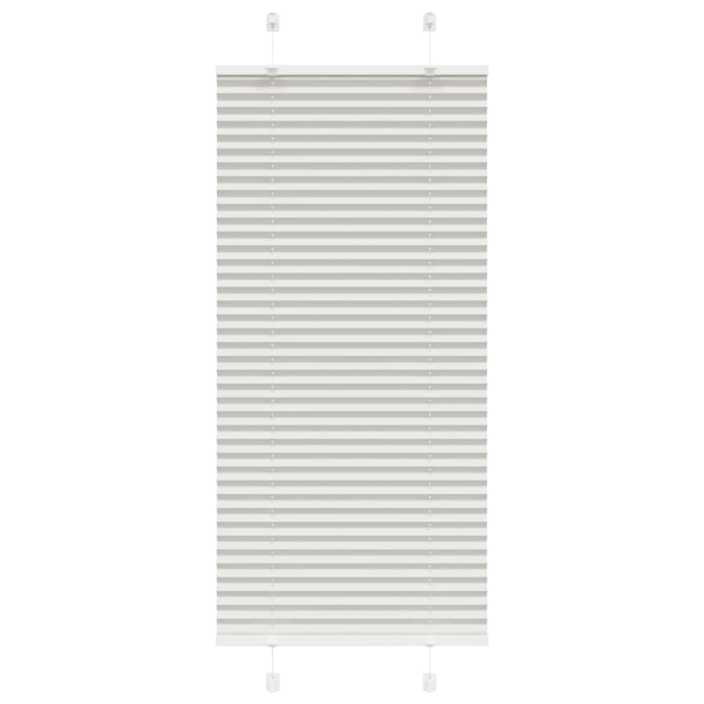 vidaXL Πλισέ περσίδα ανοιχτό γκρι 60x100 cm Πλάτος υφάσματος 59,4 cm