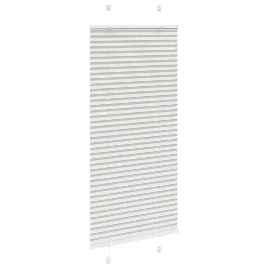 vidaXL Πλισέ περσίδα ανοιχτό γκρι 60x100 cm Πλάτος υφάσματος 59,4 cm