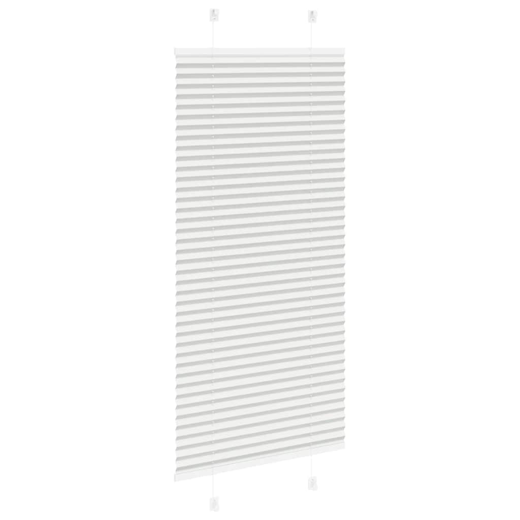 vidaXL Πλισέ περσίδα ανοιχτό γκρι 65x100 cm Πλάτος υφάσματος 64,4 cm