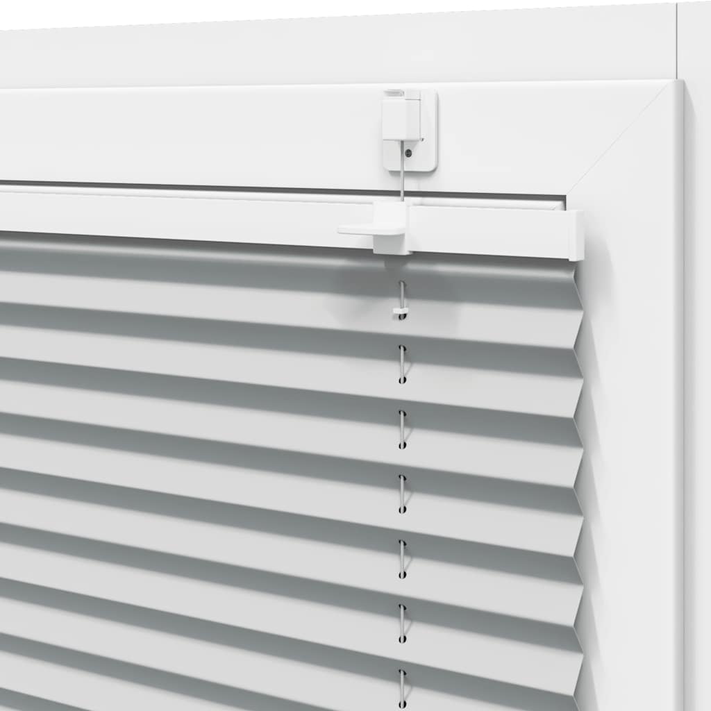 vidaXL Πλισέ περσίδα ανοιχτό γκρι 85x100 cm Πλάτος υφάσματος 84,4 cm