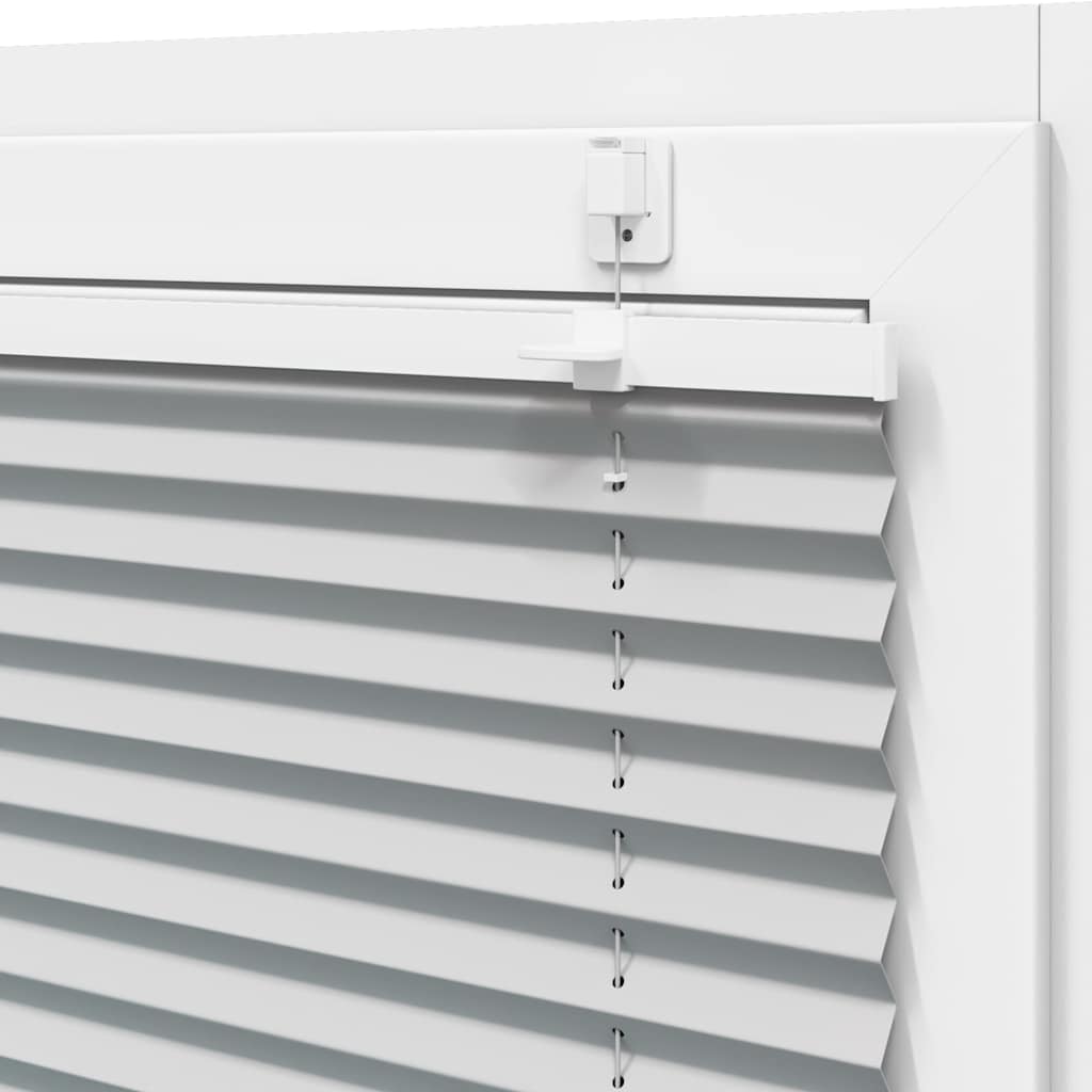 vidaXL Πλισέ περσίδα ανοιχτό γκρι 95x100 cm Πλάτος υφάσματος 94,4 cm