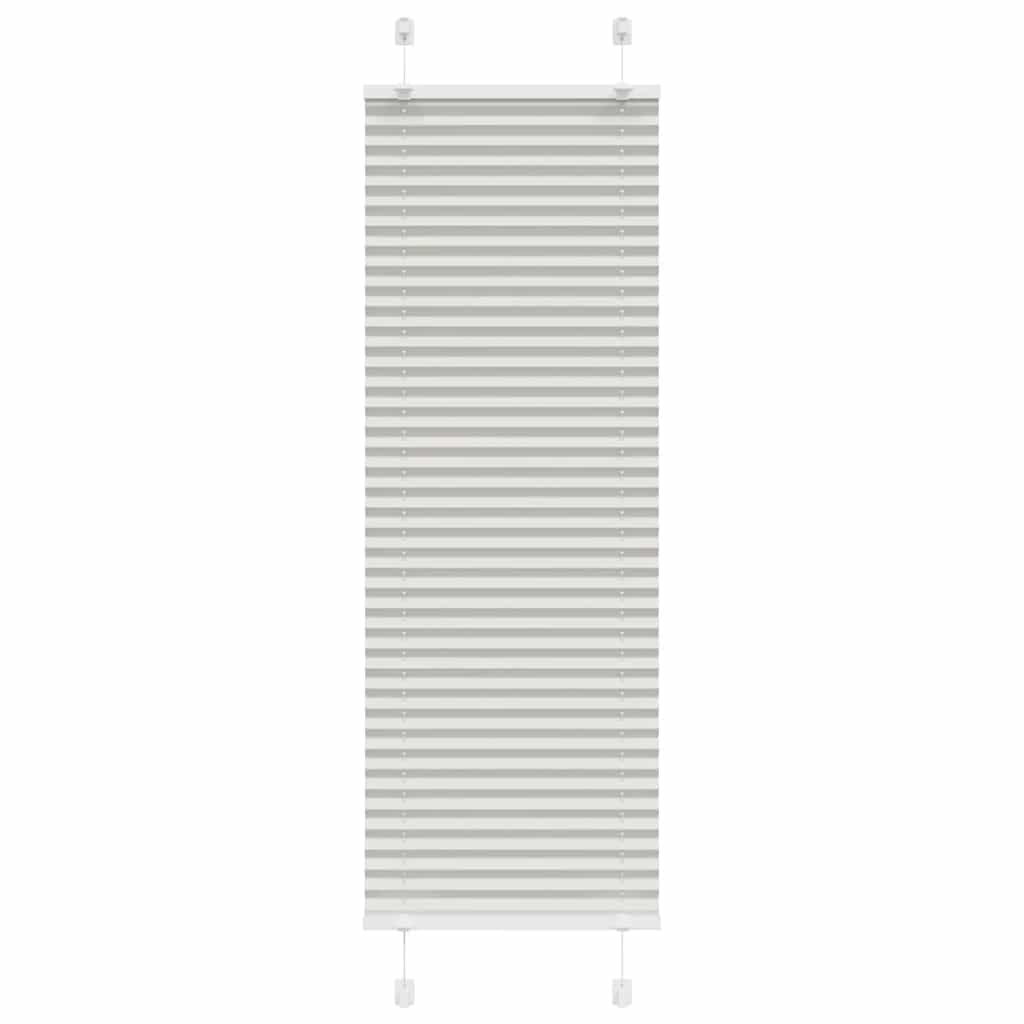 vidaXL Πλισέ περσίδα ανοιχτό γκρι 40x150 cm Πλάτος υφάσματος 39,4 cm