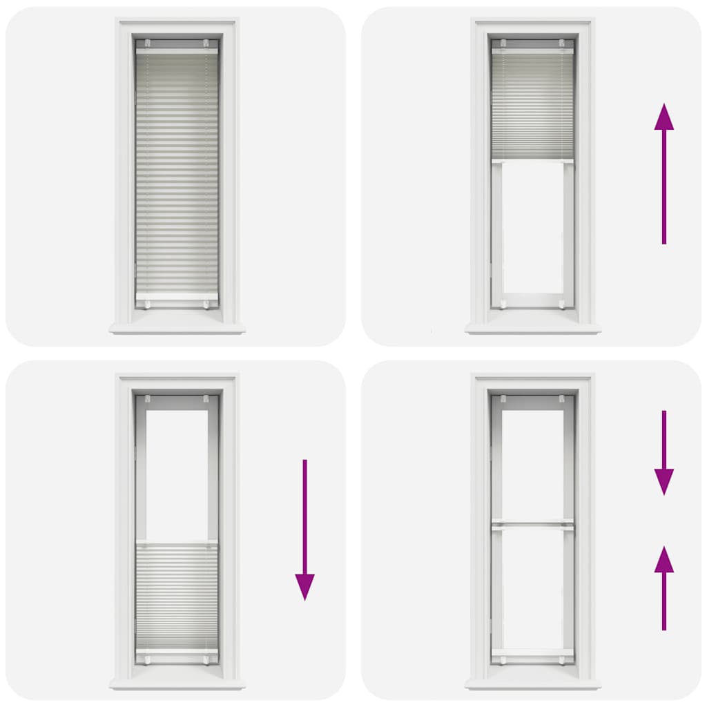vidaXL Πλισέ περσίδα ανοιχτό γκρι 40x150 cm Πλάτος υφάσματος 39,4 cm