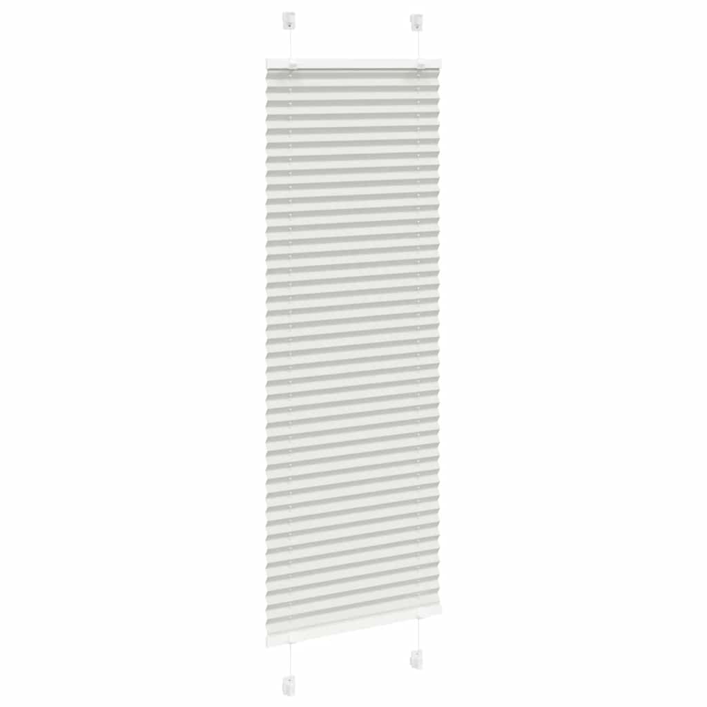 vidaXL Πλισέ περσίδα ανοιχτό γκρι 45x150 cm Πλάτος υφάσματος 44,4 cm