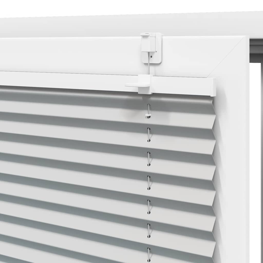 vidaXL Πλισέ περσίδα ανοιχτό γκρι 45x150 cm Πλάτος υφάσματος 44,4 cm