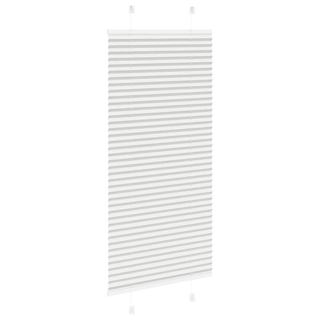 vidaXL Πλισέ περσίδα ανοιχτό γκρι 60x150 cm Πλάτος υφάσματος 59,4 cm