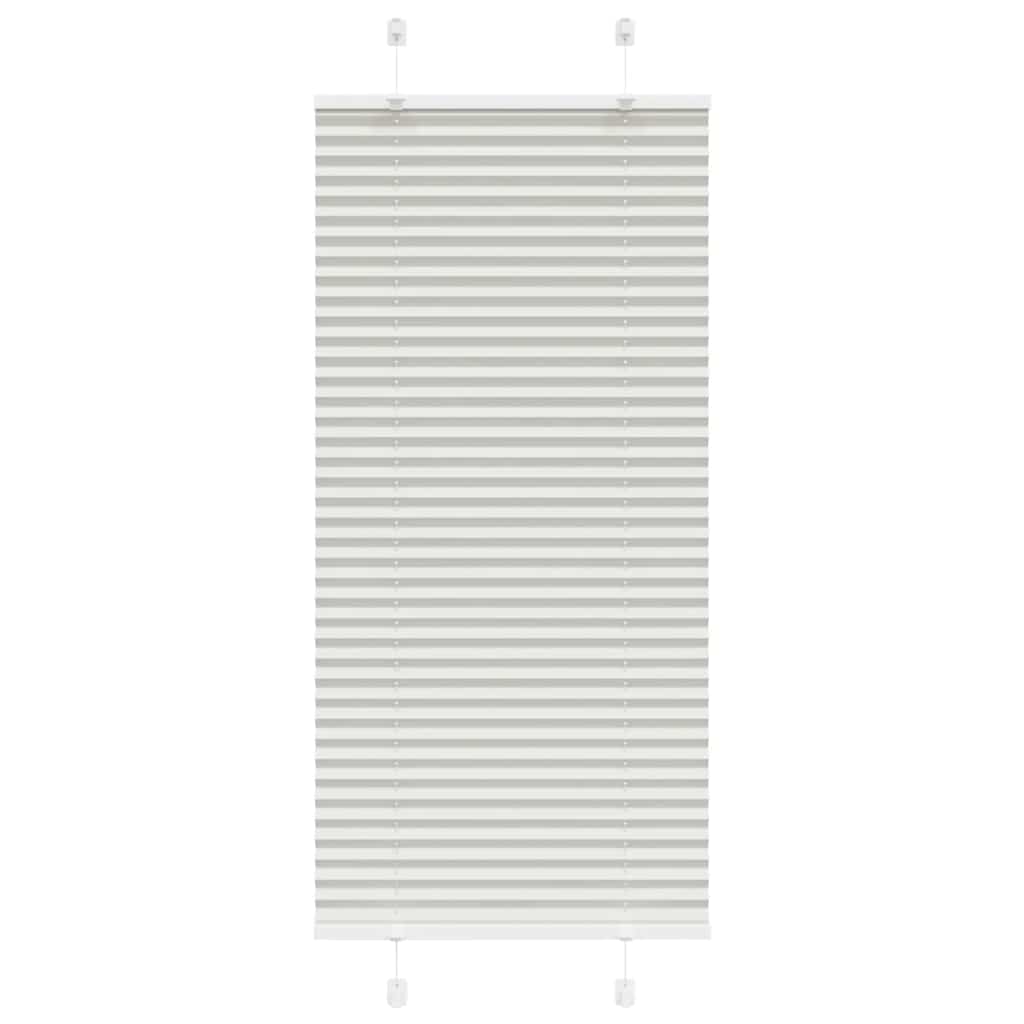 vidaXL Πλισέ περσίδα ανοιχτό γκρι 65x150 cm Πλάτος υφάσματος 64,4 cm