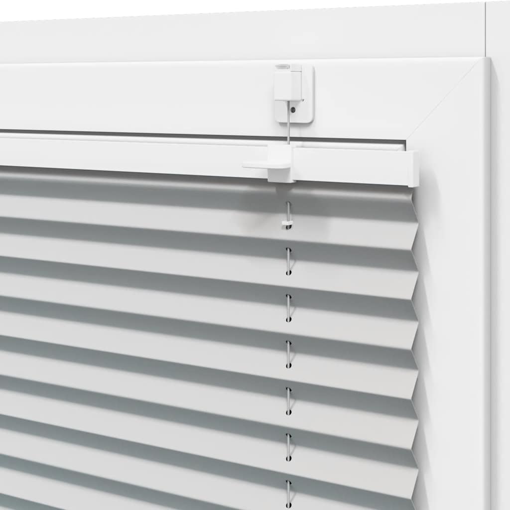 vidaXL Πλισέ περσίδα ανοιχτό γκρι 115x150 cm Πλάτος υφάσματος 114,4 cm