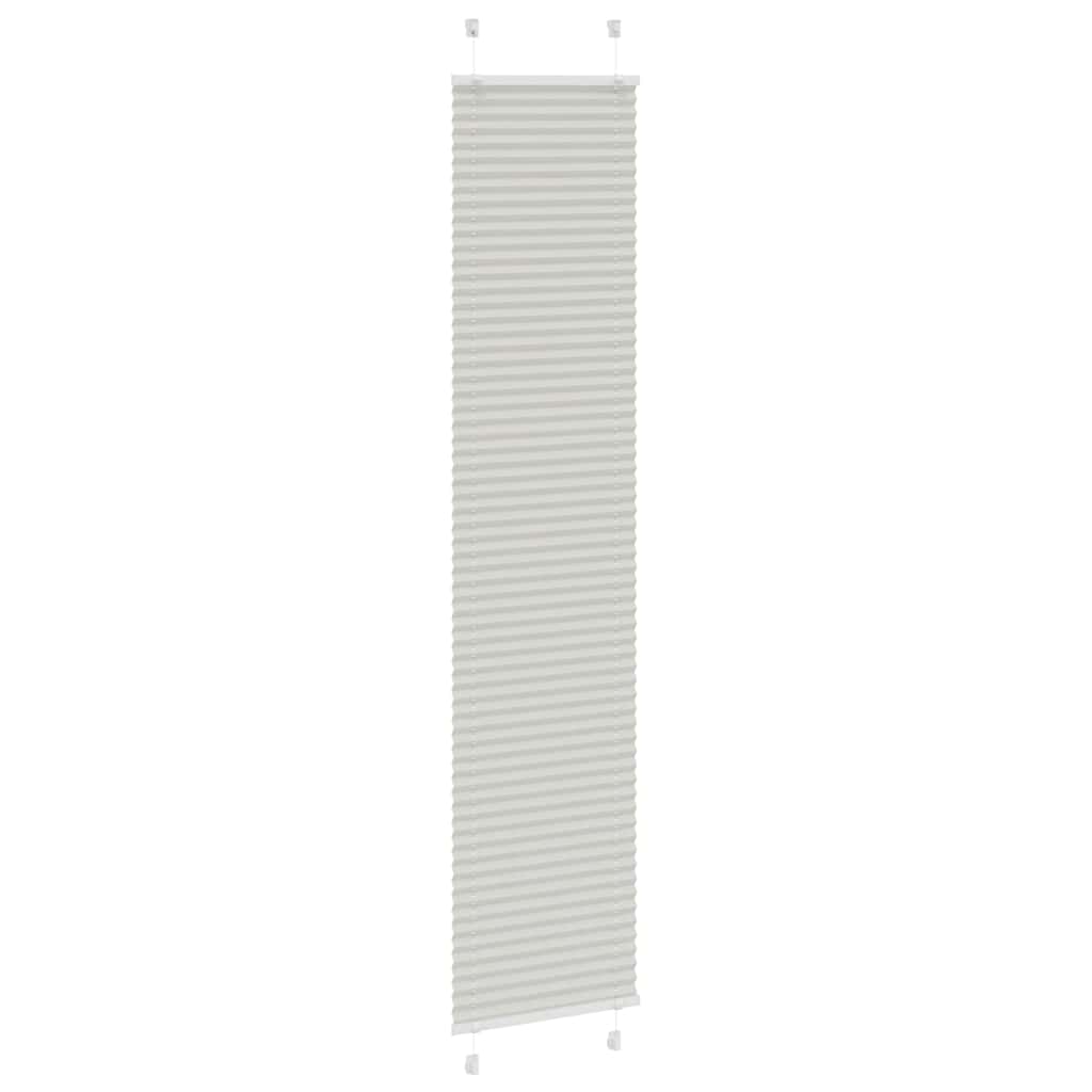 vidaXL Πλισέ περσίδα ανοιχτό γκρι 40x200 cm Πλάτος υφάσματος 39,4 cm
