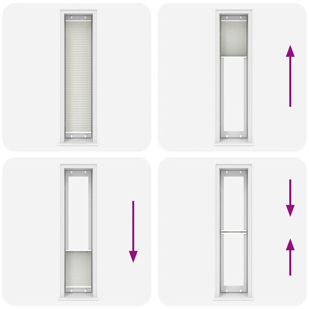 vidaXL Πλισέ περσίδα ανοιχτό γκρι 50x200 cm Πλάτος υφάσματος 49,4 cm