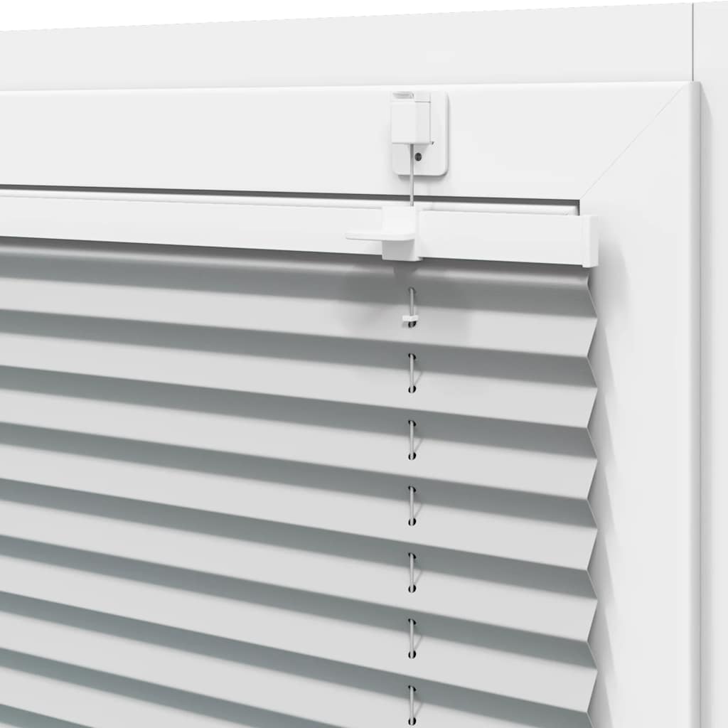 vidaXL Πλισέ περσίδα ανοιχτό γκρι 65x200 cm Πλάτος υφάσματος 64,4 cm