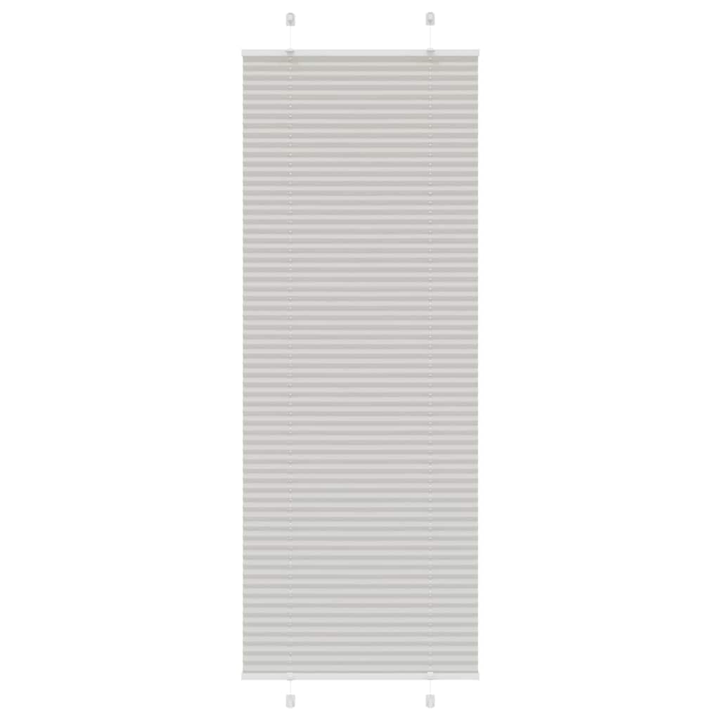 vidaXL Πλισέ περσίδα ανοιχτό γκρι 70x200 cm Πλάτος υφάσματος 69,4 cm