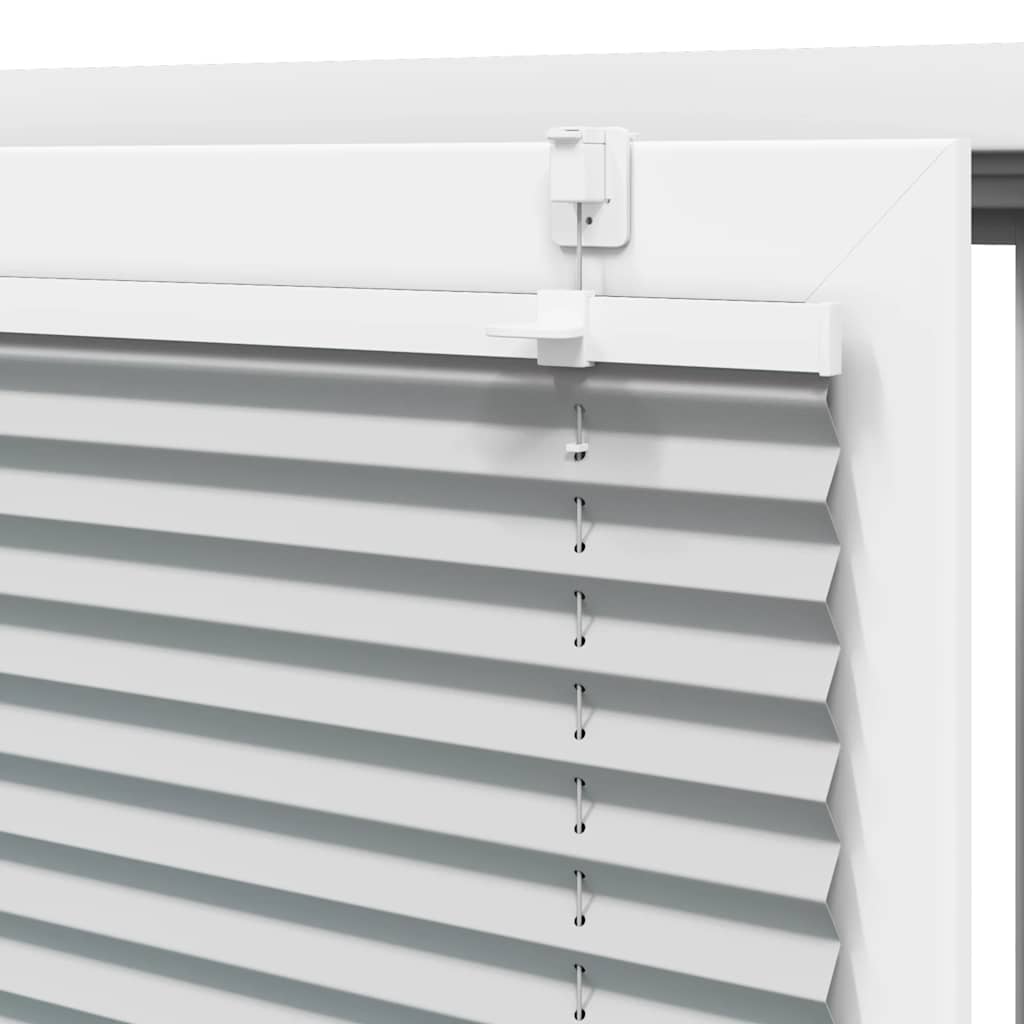 vidaXL Πλισέ περσίδα ανοιχτό γκρι 95x200 cm Πλάτος υφάσματος 94,4 cm