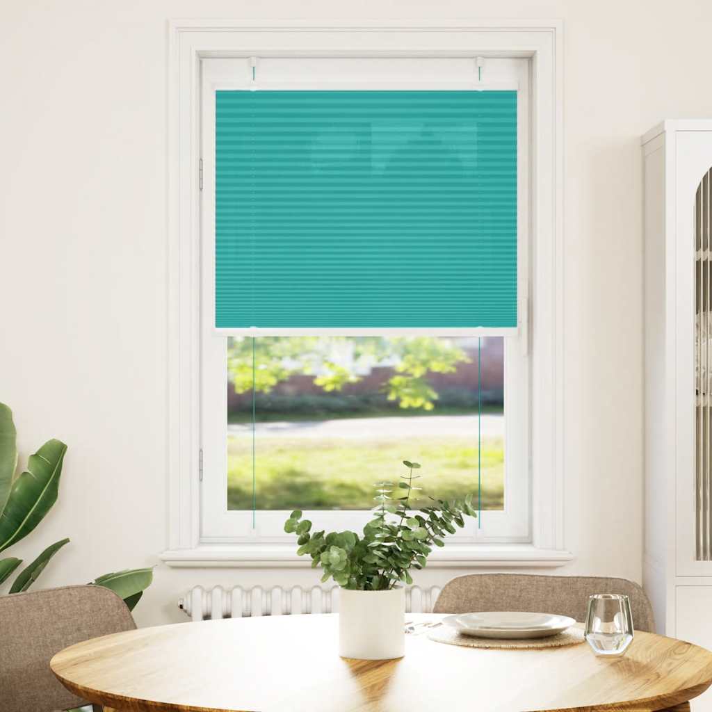 vidaXL Πλισέ Στόρι Πετρόλ Πράσινο 70x100 εκ. Πλάτος Υφάσματος 69,4 εκ. Πολυεστέρας