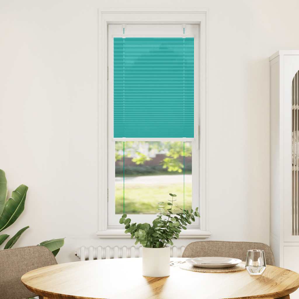 vidaXL Πλισέ Στόρι Πετρόλ Πράσινο 40x150 εκ. Πλάτος Υφάσματος 39,4 εκ. Πολυεστέρας