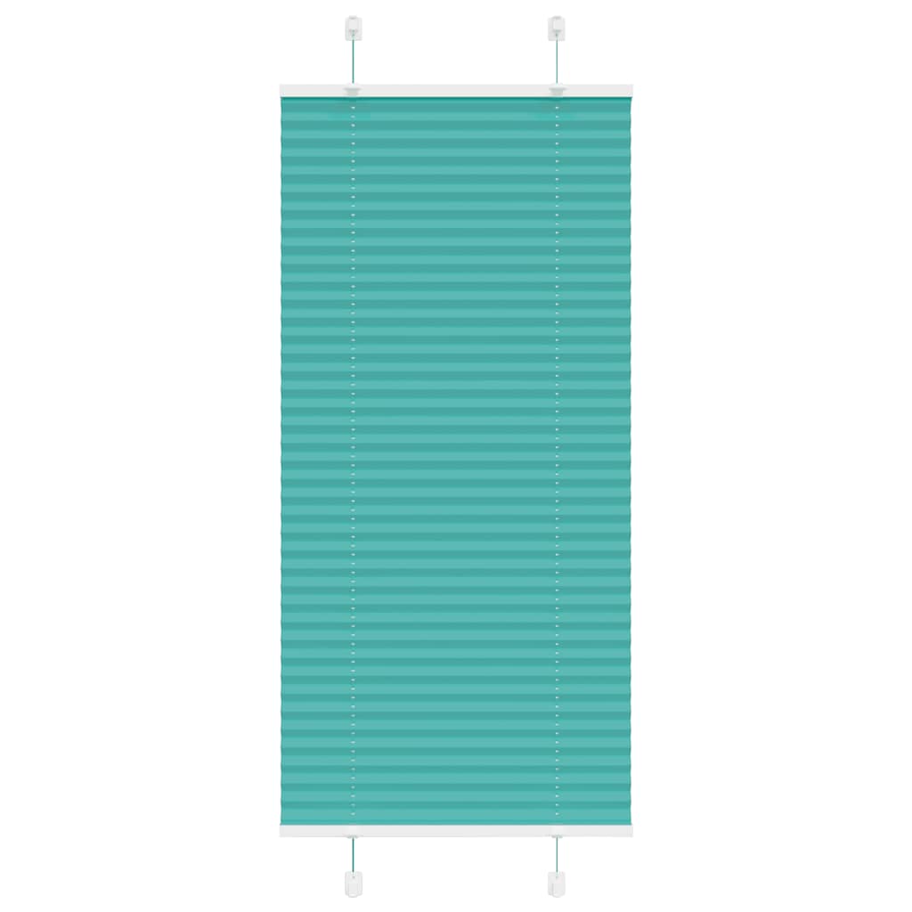 vidaXL Πλισέ Στόρι Πετρόλ Πράσινο 60x150 εκ. Πλάτος Υφάσματος 59,4 εκ. Πολυεστέρας