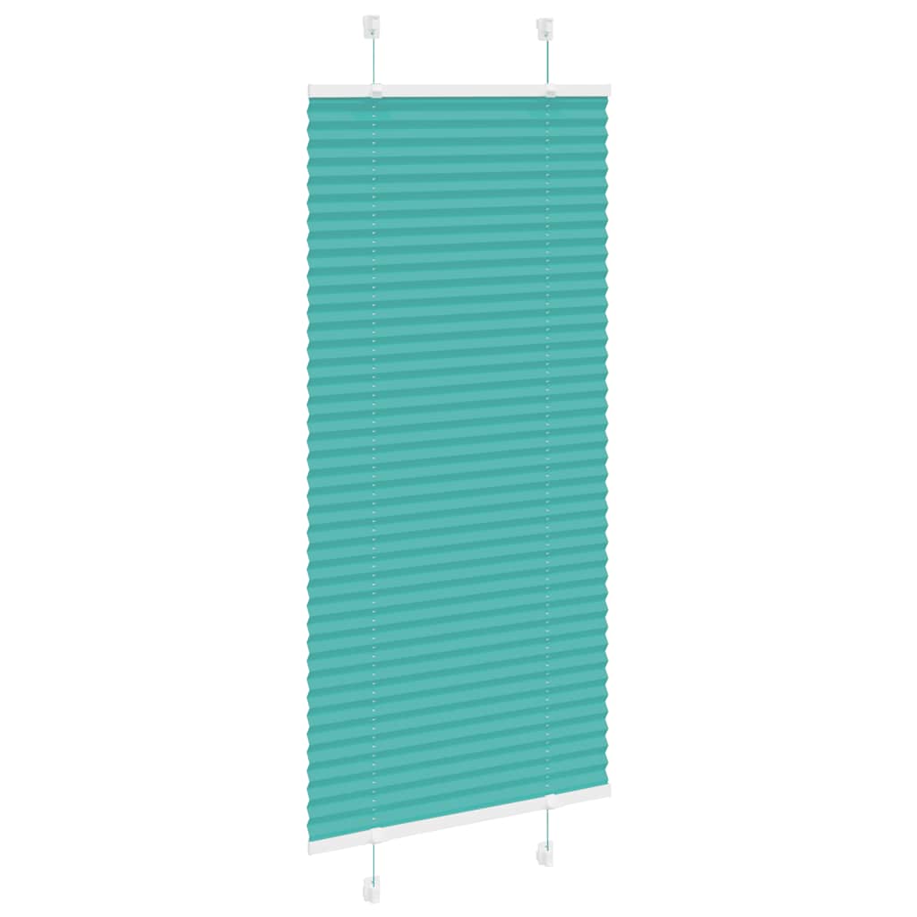 vidaXL Πλισέ Στόρι Πετρόλ Πράσινο 60x150 εκ. Πλάτος Υφάσματος 59,4 εκ. Πολυεστέρας