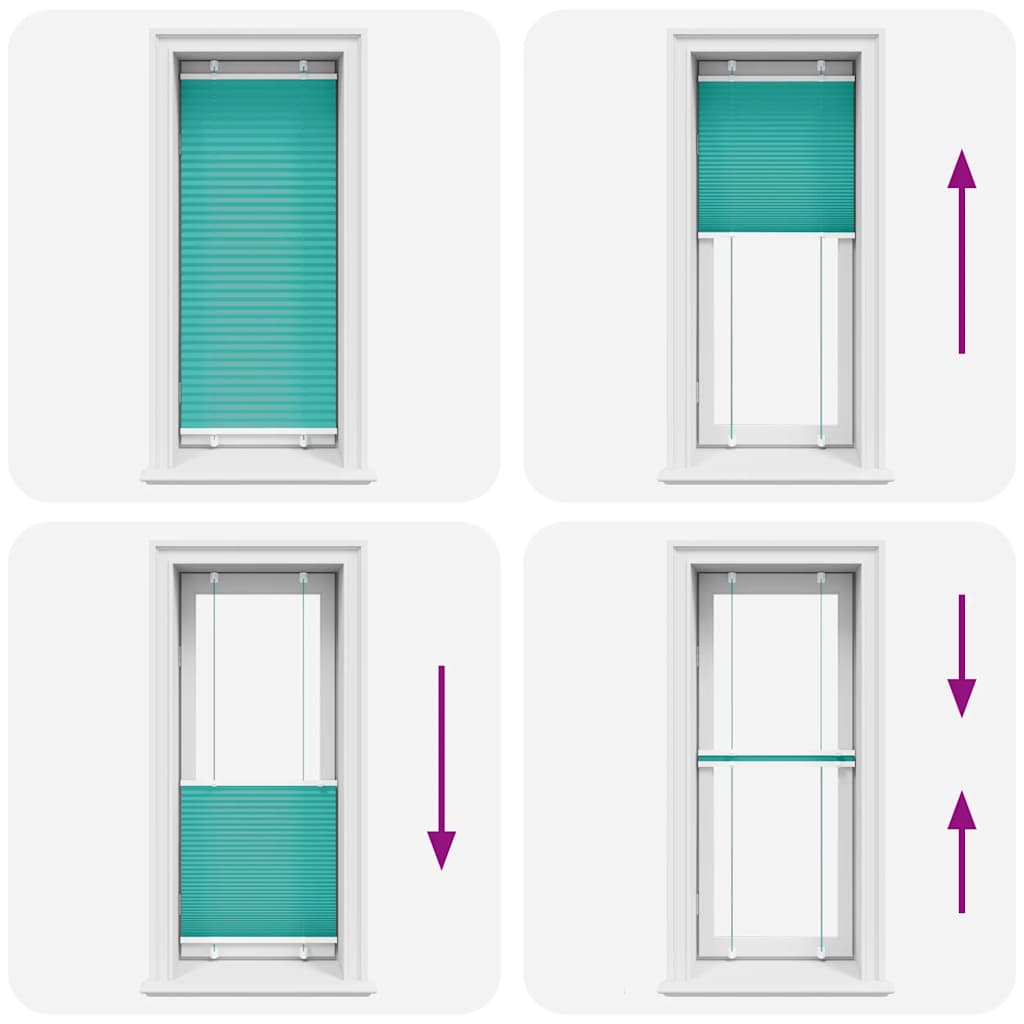 vidaXL Πλισέ Στόρι Πετρόλ Πράσινο 65x150 εκ. Πλάτος Υφάσματος 64,4 εκ. Πολυεστέρας
