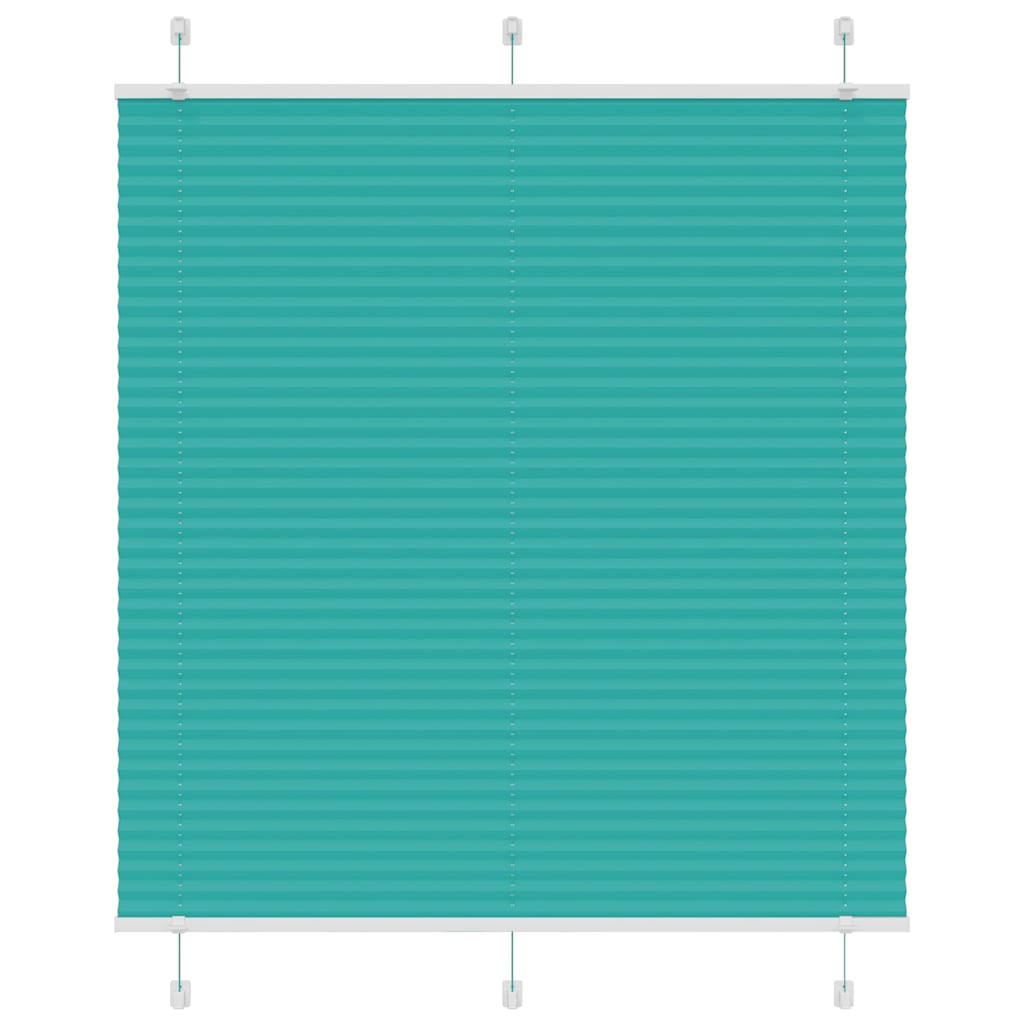 vidaXL Πλισέ περσίδα Petrol Green 120x150 cm Πλάτος υφάσματος 119,4 cm