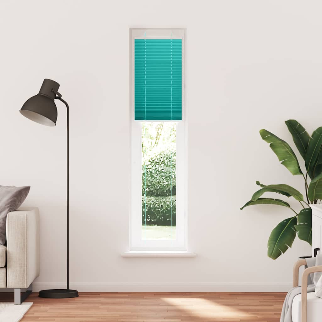 vidaXL Πλισέ Στόρι Πετρόλ Πράσινο 40x200 εκ. Πλάτος Υφάσματος 39,4 εκ. Πολυεστέρας