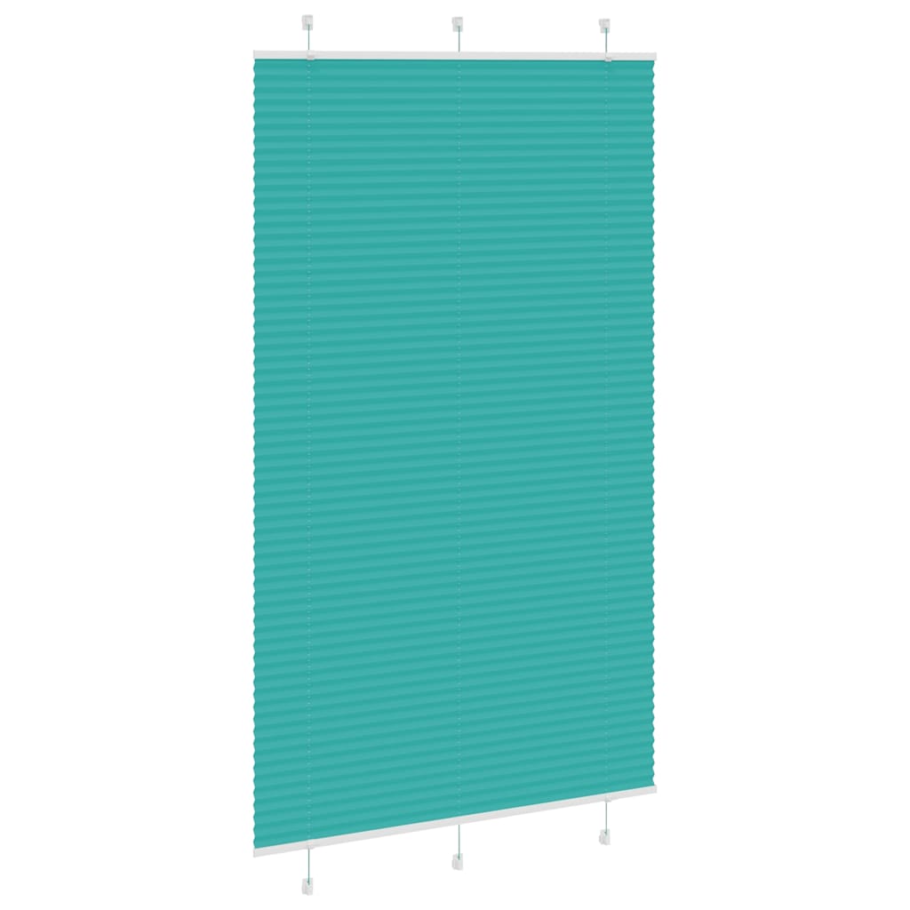 vidaXL Πλισέ Στόρι Πετρόλ Πράσινο 120x200 εκ. Πλάτος Υφάσματος 119,4 εκ. Πολυεστέρας