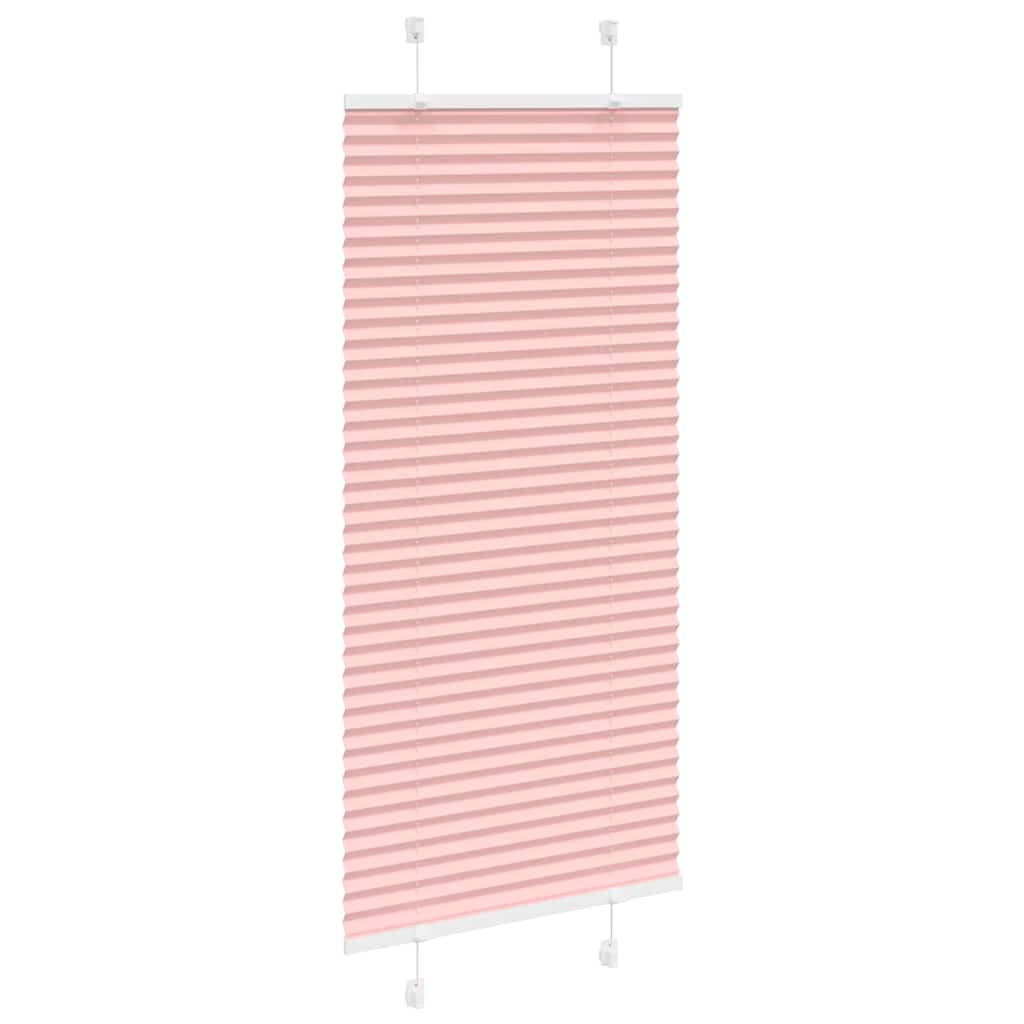 vidaXL Πλισέ Στόρι Ροζ 65x100 εκ. Πλάτος Υφάσματος 64,4 εκ. Πολυεστέρας