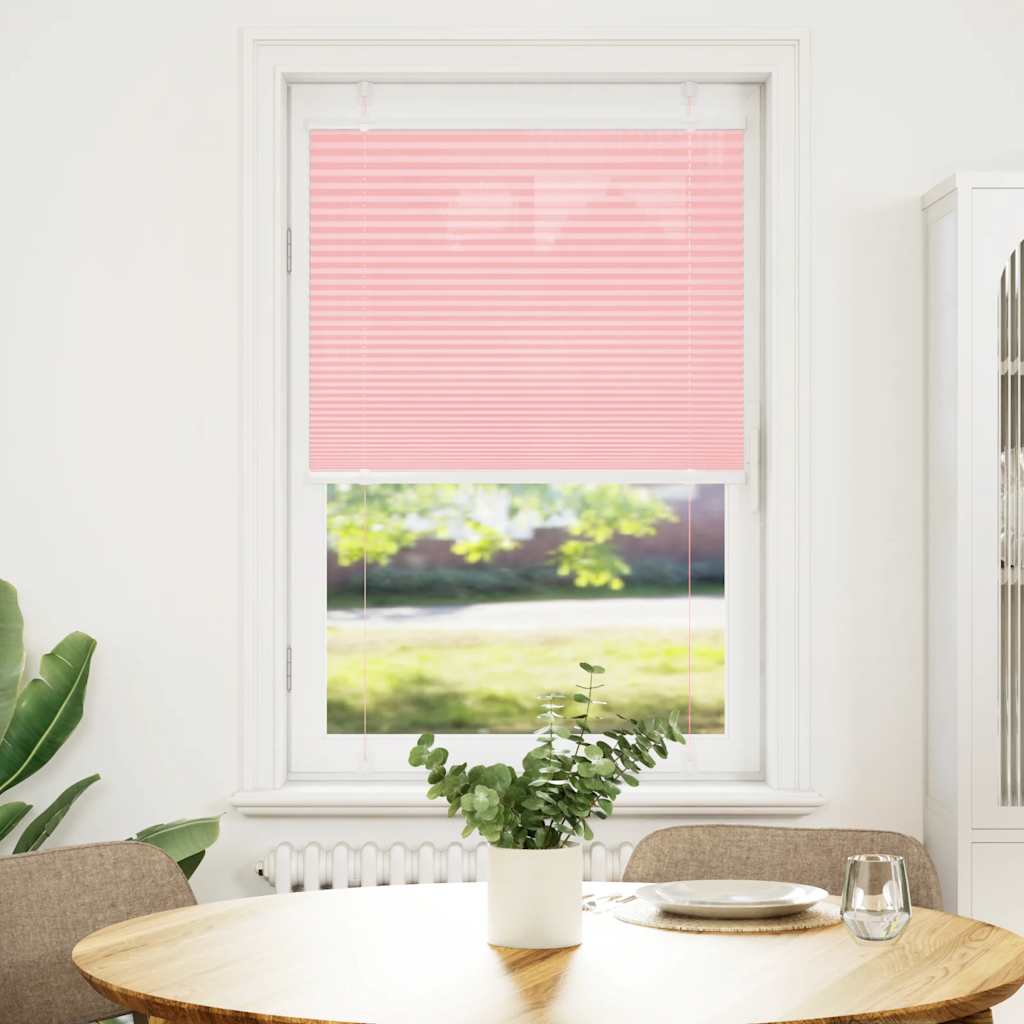 vidaXL Πλισέ Στόρι Ροζ 75x150 εκ. Πλάτος Υφάσματος 74,4 εκ. Πολυεστέρας