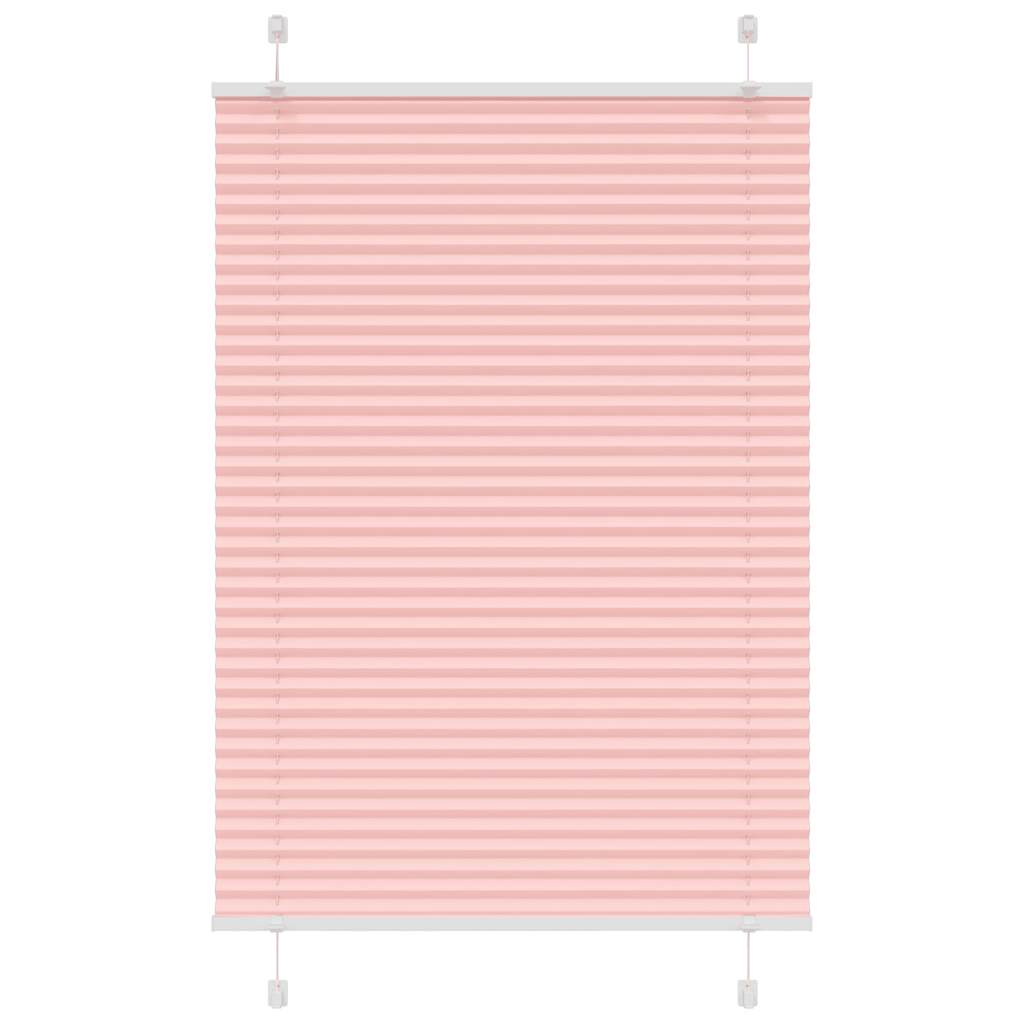 vidaXL Πλισέ περσίδα ροζ 100x150 cm Πλάτος υφάσματος 99,4 cm