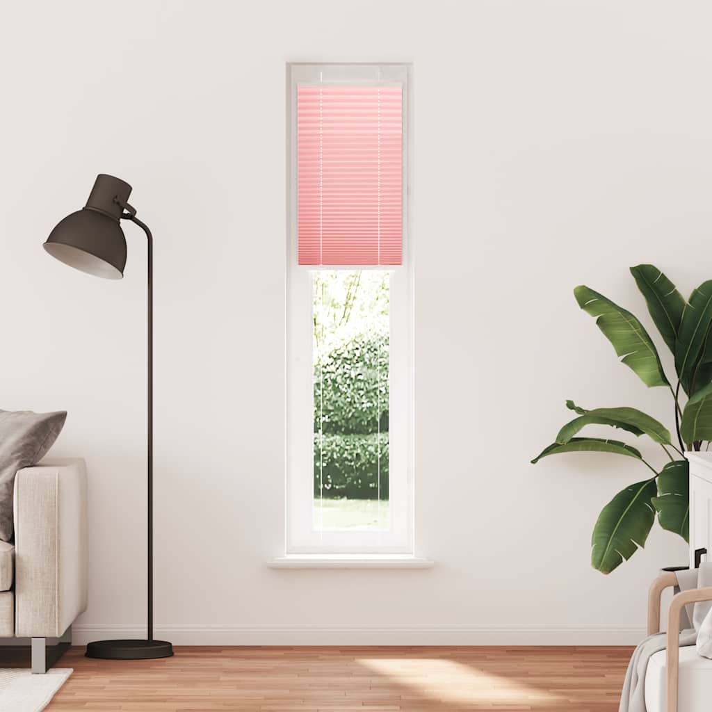 vidaXL Πλισέ Στόρι Ροζ 40x200 εκ. Πλάτος Υφάσματος 39,4 εκ. Πολυεστέρας