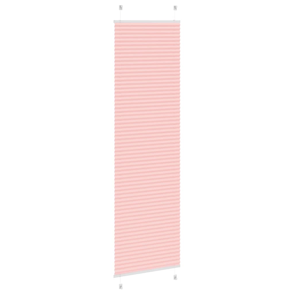 vidaXL Πλισέ Στόρι Ροζ 65x200 εκ. Πλάτος Υφάσματος 64,4 εκ. Πολυεστέρας