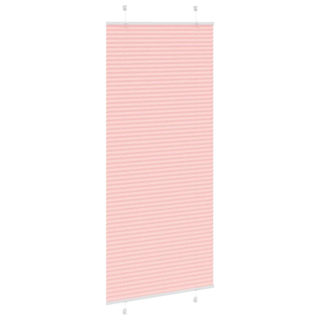 vidaXL Πλισέ Στόρι Ροζ 95x200 εκ. Πλάτος Υφάσματος 94,4 εκ. Πολυεστέρας