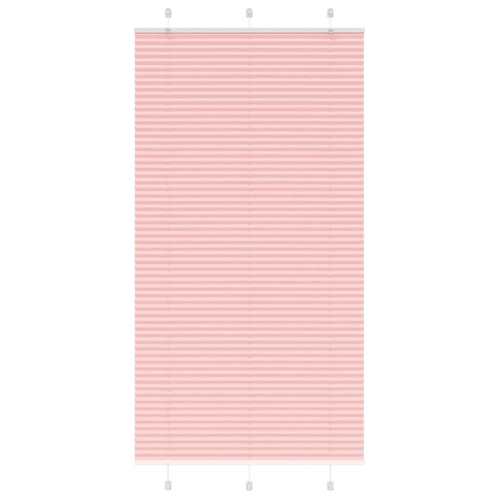 vidaXL Πλισέ Στόρι Ροζ 110x200 εκ. Πλάτος Υφάσματος 109,4 εκ. Πολυεστέρας