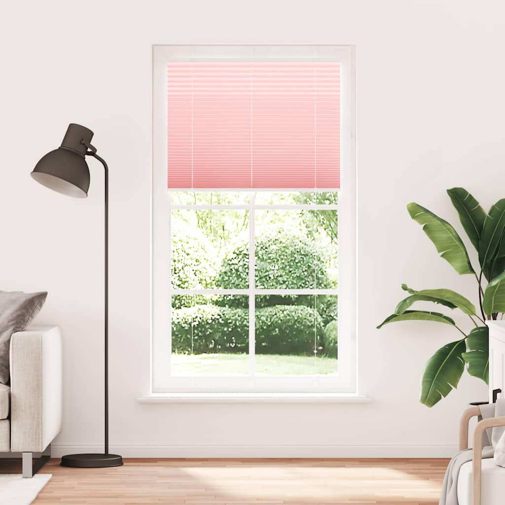 vidaXL Πλισέ Στόρι Ροζ 110x200 εκ. Πλάτος Υφάσματος 109,4 εκ. Πολυεστέρας
