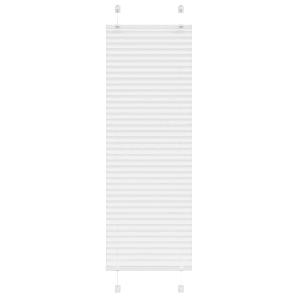 vidaXL Πλισέ περσίδα Λευκό 50x100 cm Πλάτος υφάσματος 49,4 cm