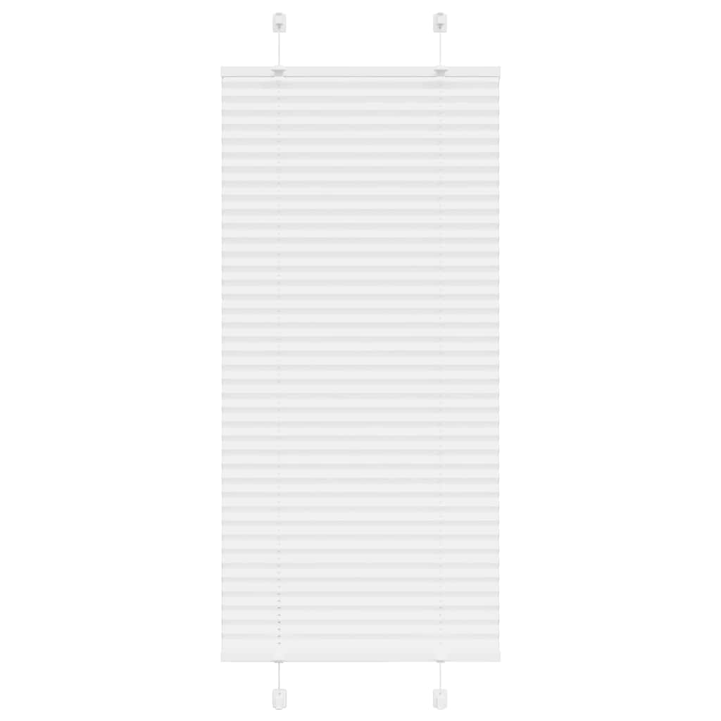 vidaXL Πλισέ περσίδα Λευκό 60x100 cm Πλάτος υφάσματος 59,4 cm