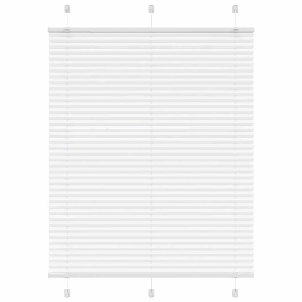 vidaXL Πλισέ περσίδα Λευκό 105x100 cm Πλάτος υφάσματος 104,4 cm