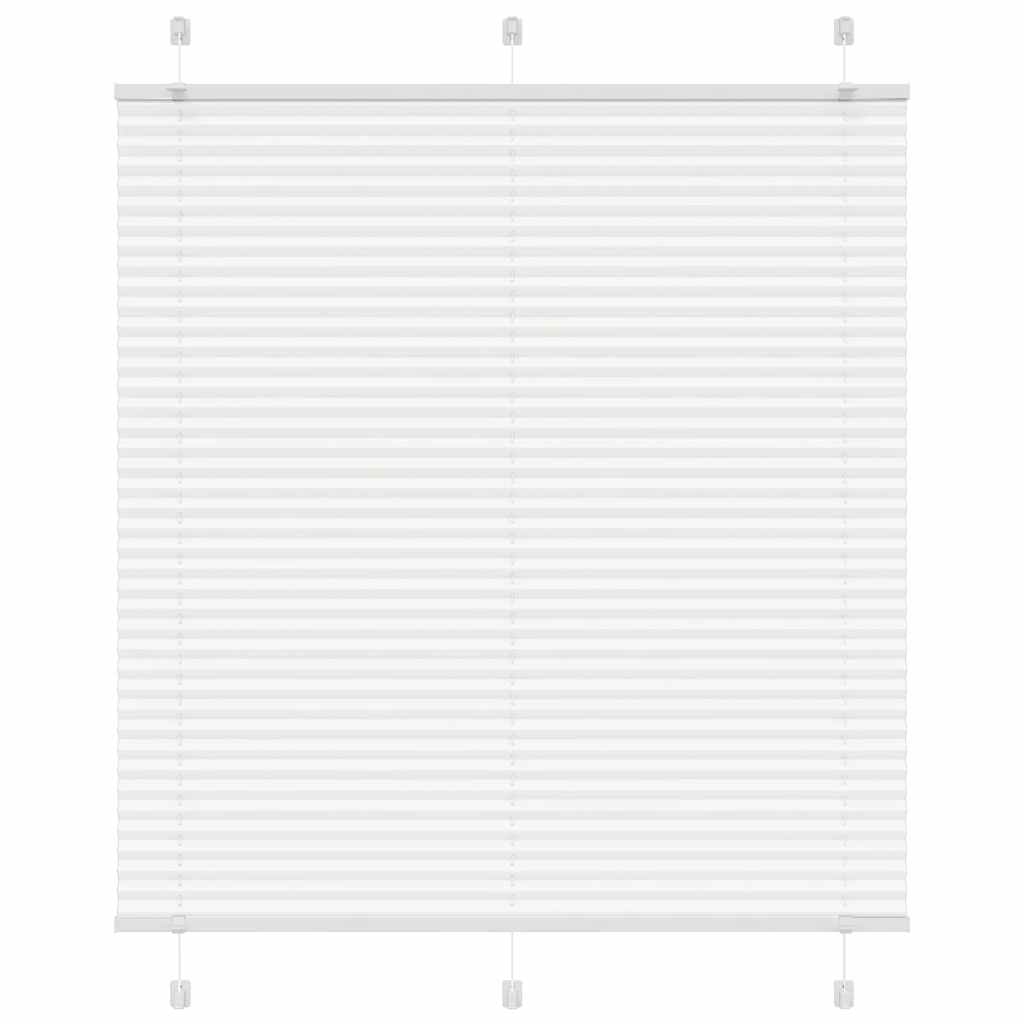 vidaXL Πλισέ περσίδα Λευκό 115x100 cm Πλάτος υφάσματος 114,4 cm