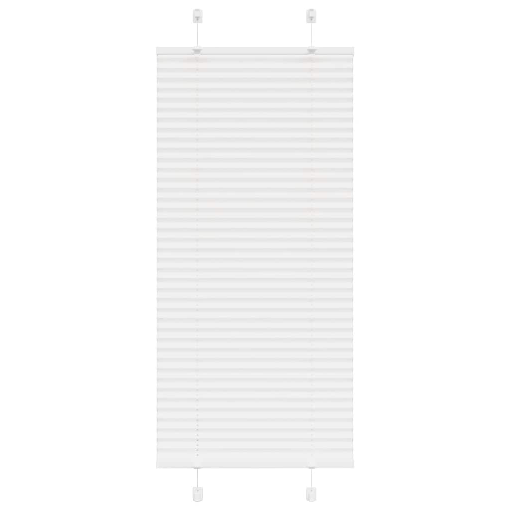 vidaXL Πλισέ περσίδα Λευκό 65x150 cm Πλάτος υφάσματος 64,4 cm