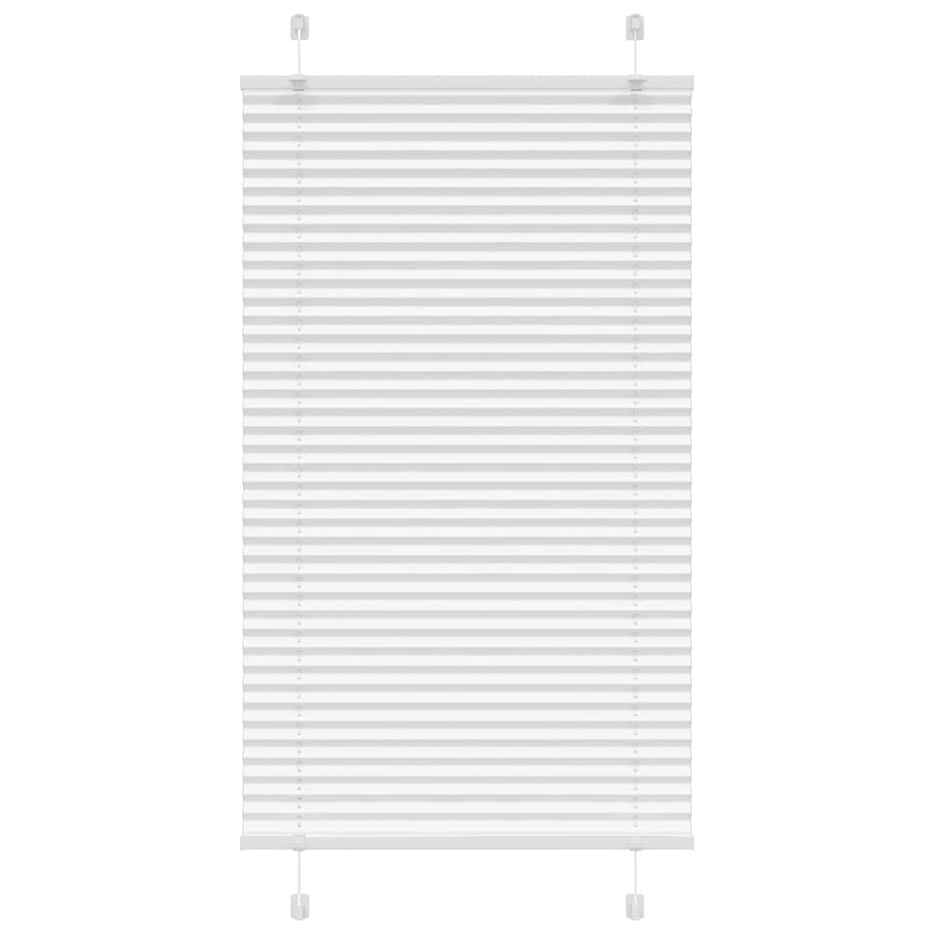vidaXL Πλισέ περσίδα Λευκό 75x150 cm Πλάτος υφάσματος 74,4 cm