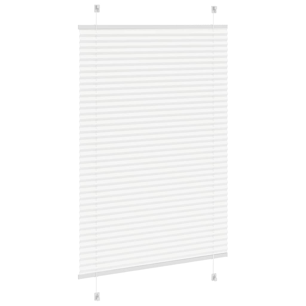 vidaXL Πλισέ περσίδα Λευκό 95x150 cm Πλάτος υφάσματος 94,4 cm