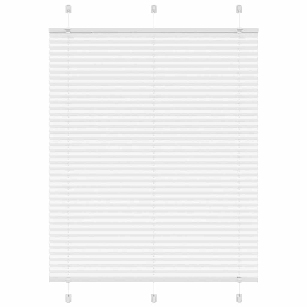 vidaXL Πλισέ περσίδα Λευκό 110x150 cm Πλάτος υφάσματος 109,4 cm