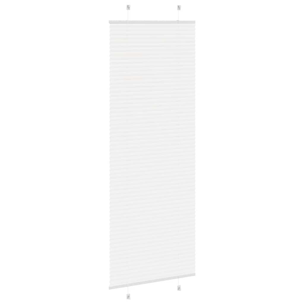 vidaXL Πλισέ περσίδα Λευκό 80x200 cm Πλάτος υφάσματος 79,4 cm