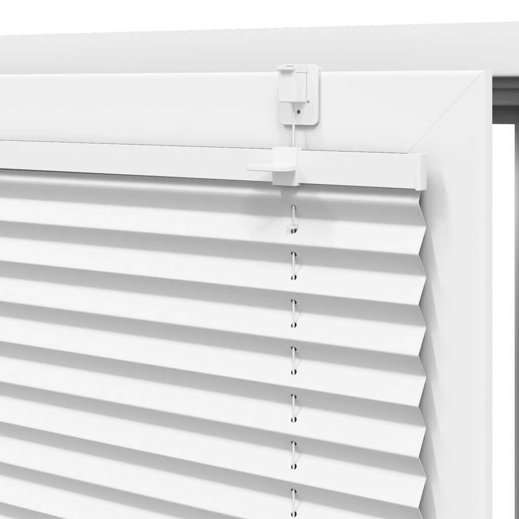 vidaXL Πλισέ περσίδα Λευκό 80x200 cm Πλάτος υφάσματος 79,4 cm