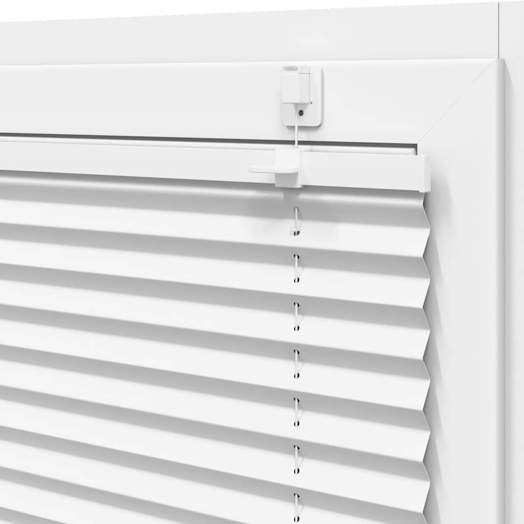 vidaXL Πλισέ περσίδα Λευκό 80x200 cm Πλάτος υφάσματος 79,4 cm
